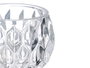 Giftdecor Porte-bougie en verre diamant transparent 7,5x6,5x7,5 cm (Set de 24)