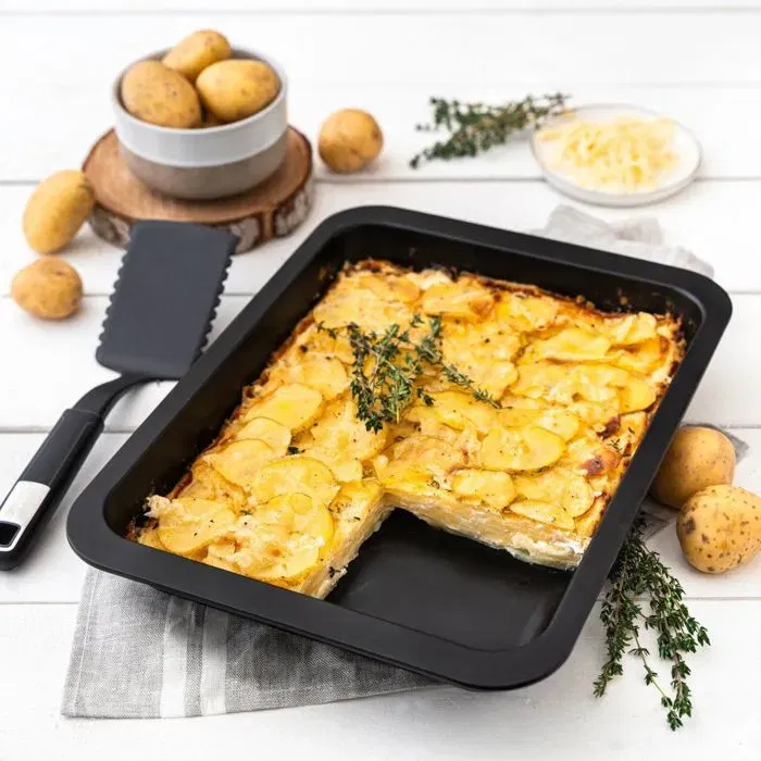 Zenker - Ensemble de 2 plats rectangulaires pour four - Antiadhésif - 37 x 27 cm et 28 x 23 cm - Idéal pour gratins et batch cooking Zenker - Ensemble de 2 plats rectangulaires pour four - Antiadhésif - 37 x 27 cm et 28 x 23 cm - Idéal pour gratins et batch cooking