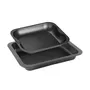 Zenker - Ensemble de 2 plats rectangulaires pour four - Antiadhésif - 37 x 27 cm et 28 x 23 cm - Idéal pour gratins et batch cooking