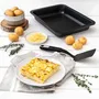 Zenker - Ensemble de 2 plats rectangulaires pour four - Antiadhésif - 37 x 27 cm et 28 x 23 cm - Idéal pour gratins et batch cooking