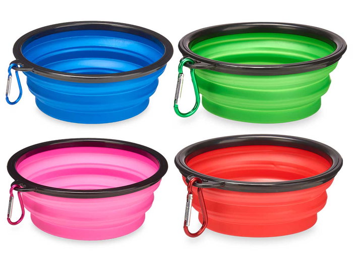 Mascow Gamelle Abreuvoir en Silicone Pliable 17,5 cm Couleurs Assorties (Set de 24)