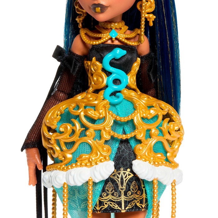 MONSTER HIGH - Poupée Cleo De Nile Fête Sweet 16 - Accessoires faraoniques - Version multilingue - Référence Jbg76 Mattel