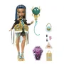 Monster High Poupée Cleo De Nile Monstrueux Anniversaire - Robe Or et Turquoise - 11 Points Articulés - 7 Accessoires - Réf. JBG76