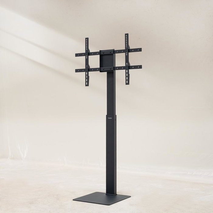 Tooq FS2286M-B Support Sol pour TV 37-70 Pouces VESA 200x200 à 600x400 mm Rotation 90° Noir