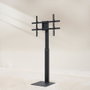 Tooq FS2286M-B Support Sol pour TV 37-70 Pouces VESA 200x200 à 600x400 mm Rotation 90° Noir