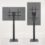 Tooq FS2286M-B Support Sol pour TV 37-70 Pouces VESA 200x200 à 600x400 mm Rotation 90° Noir