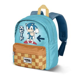 Karactermania Sonic Mochila Joy Yeah - Mochila légère pour enfant à partir de 3 ans - Compartiment principal avec zip - Dimensions: 27x22x10cm