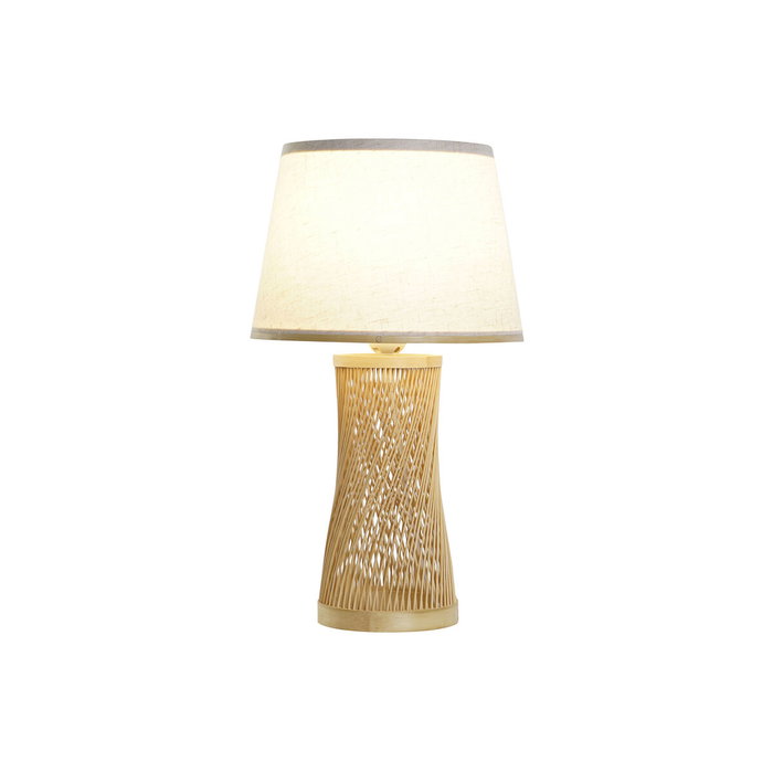 Lampe de bureau DKD Home Decor Marron Naturel Bambou 50 W 220 V 26 x 26 x 45 cm