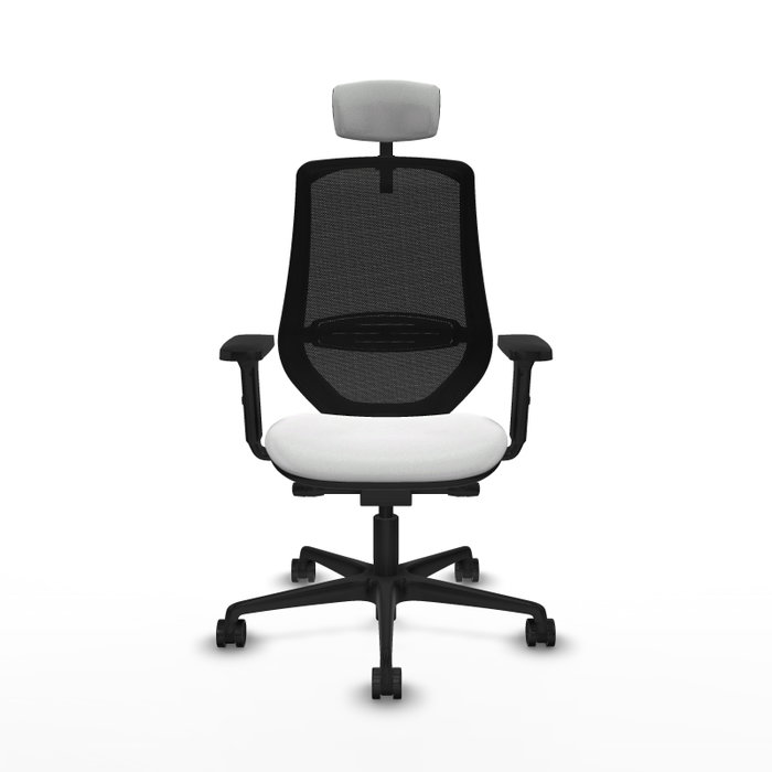 Piqueras y Crespo Chaise de Bureau Mardos avec Appui-tête et Mécanisme Sincro/Traslack - Blanc/Noir Piqueras y Crespo Chaise de Bureau Mardos avec Appui-tête et Mécanisme Sincro/Traslack - Blanc/Noir