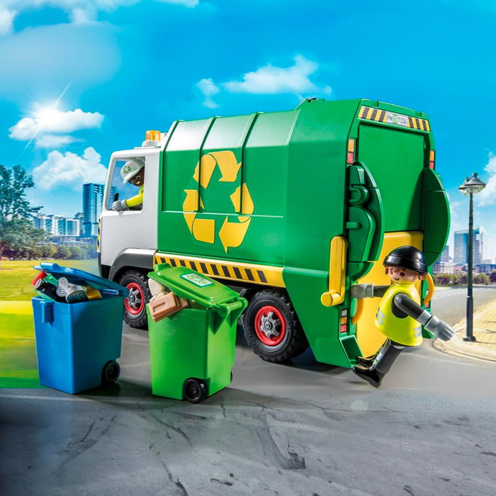 PLAYMOBIL Camion de Recyclage City Life 71234 - Jouet avec Accessoires, Multilingue, dès 4 ans