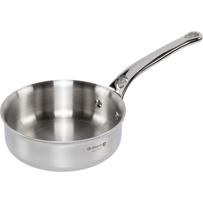 De Buyer Affinity Sauteuse en acier inoxydable droite 16 cm