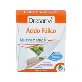 Drasanvi Nutrabasics Acide Folique 30 Gélules - Vitamine B9 pour Grossesse et Immunité