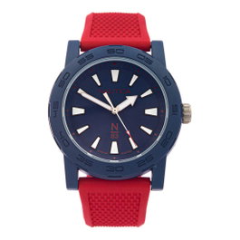 Nautica NAPATF204 Montre Analogique Bleu et Rouge