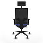 Chaise de Bureau avec Appui-tête Piqueras y Crespo 1D066G1 Bleu clair