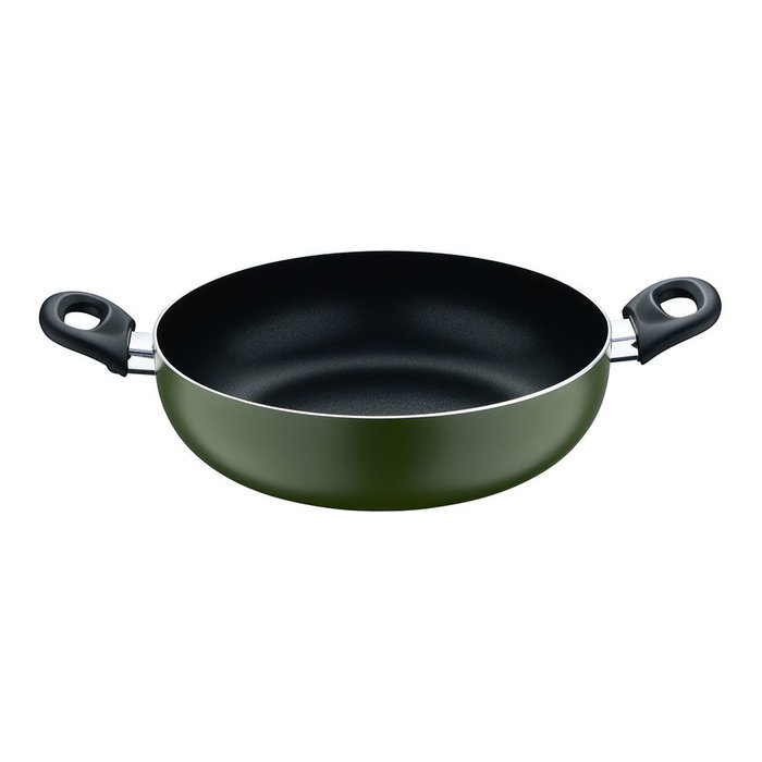 San Ignacio PQ-7764C Casserole en aluminium pressé avec revêtement antiadhésif et couvercle en verre, compatible induction, Ø28 x 8 cm San Ignacio PQ-7764C Casserole en aluminium pressé avec revêtement antiadhésif et couvercle en verre, compatible induction, Ø28 x 8 cm