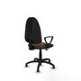 PIQUERAS Y CRESPO Chaise de bureau Algarra, similicuir marron foncé