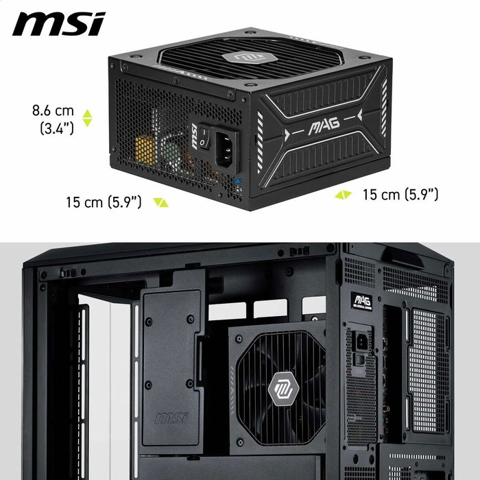 Bloc d’Alimentation MSI 306-7ZP1B11-CE0 750 W 80 Plus Gold ATX
