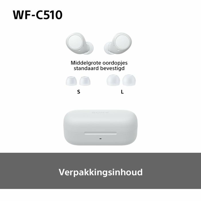 Écouteurs in Ear Bluetooth Sony WFC510W Blanc