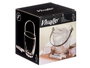 Vivalto Cubitera 800ml avec anse pince métal, verre transparent, dimensions 15x13x15 cm (Set de 12)