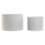 Écran de lampe Home ESPRIT Beige Lin Métal 40 x 40 x 28 cm (2 Unités)