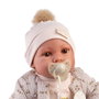 Muñecas Antonio Juan Poupée interactive nouveau-né Erika Bomber 42 cm - Vêtue bomber, parle 6 langues (anglais, français, allemand, italien, portugais, espagnol)