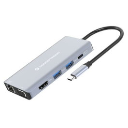 Conceptronic Station d'accueil 10 en 1 USB-C Gris