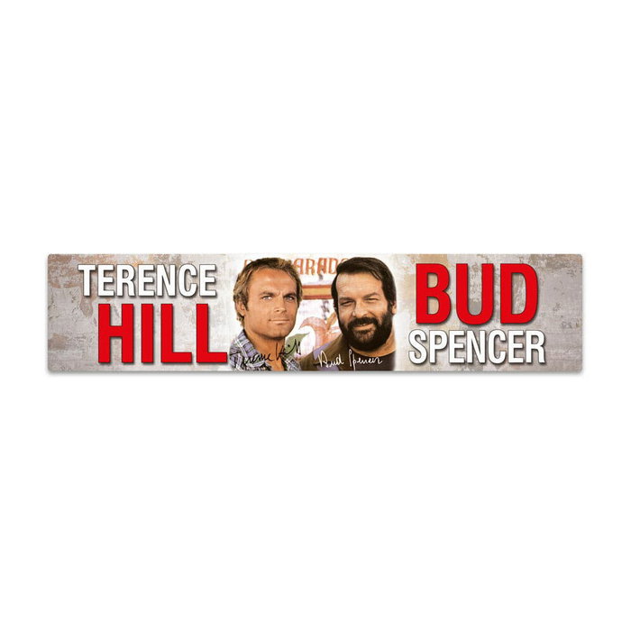 Blechwaren Fabrik Braunschweig Panneau métal avec aimant Bud Spencer & Terence Hill Autogramm 16 x 3,5 cm Blechwaren Fabrik Braunschweig Panneau métal avec aimant Bud Spencer & Terence Hill Autogramm 16 x 3,5 cm