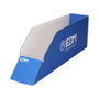 Edm Boîte d'exposition matériel électrique, 9,8 x 47,2 x 15,3 cm, carton bleu