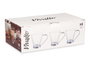 VIVALTO Taza Vidrio Con Asa Metal 140 ml Cortado Transparente-Plata