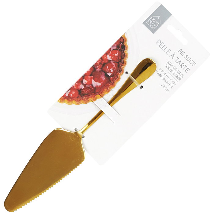 Home Deco Factory Spatule à pâtisserie dorée 22 cm