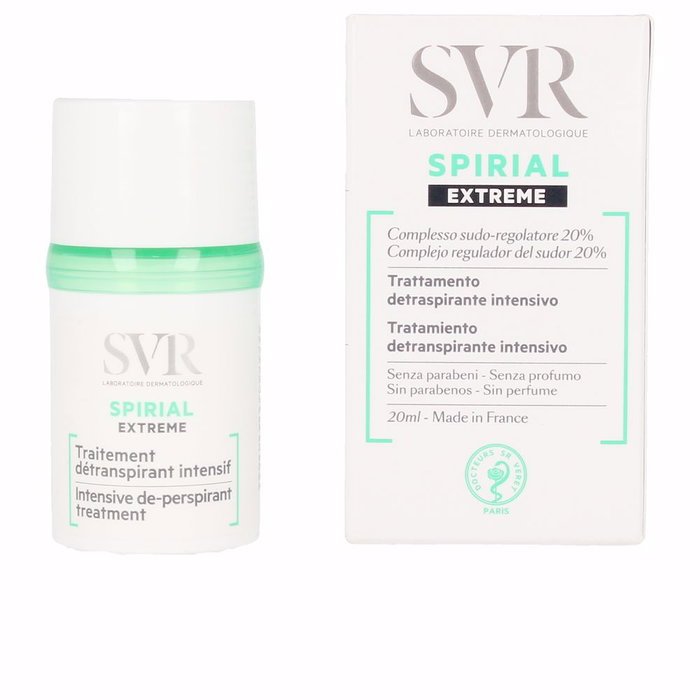 Svr Laboratoire Dermatologique SPIRIAL extreme Déodorant Roll-on 20 ml - Soin puissant contre la transpiration excessive et les odeurs
