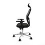 Piqueras y Crespo 3D086N1 Chaise de Bureau avec Appui-tête Noir