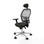 Piqueras y Crespo 3D086N1 Chaise de Bureau avec Appui-tête Noir