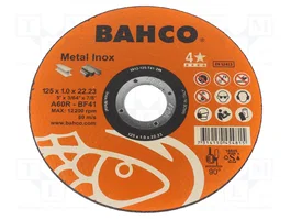 BAHCO Meule à tronçonner Ø 125mm 1mm 22,23mm