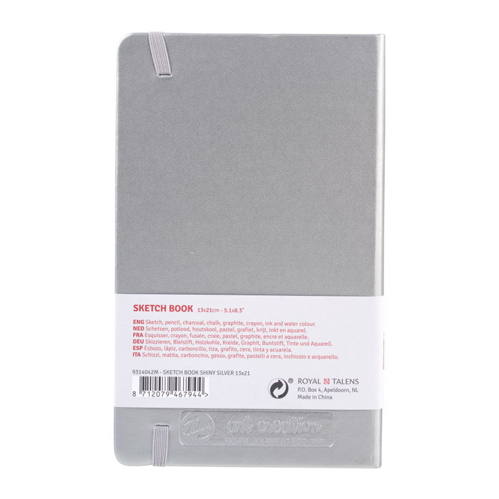 Talens Art Creation Carnet de Croquis Argent Brillant 13 x 21 cm