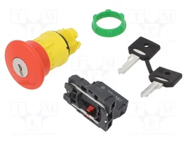 SCHNEIDER ELECTRIC Commutateur de sécurité avec clé Harmony XB5 rouge 22mm NC