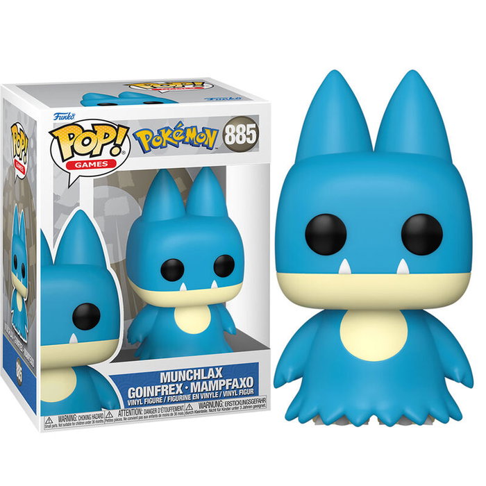 FUNKO - Figurine POP Pokemon en vinyle - Munchlax - 9 cm - Collectionneur - Avec boîte vitrine