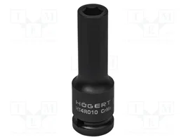 HÖGERT TECHNIK Douille à impact longue 10mm HEX 1/2'' 6 pans