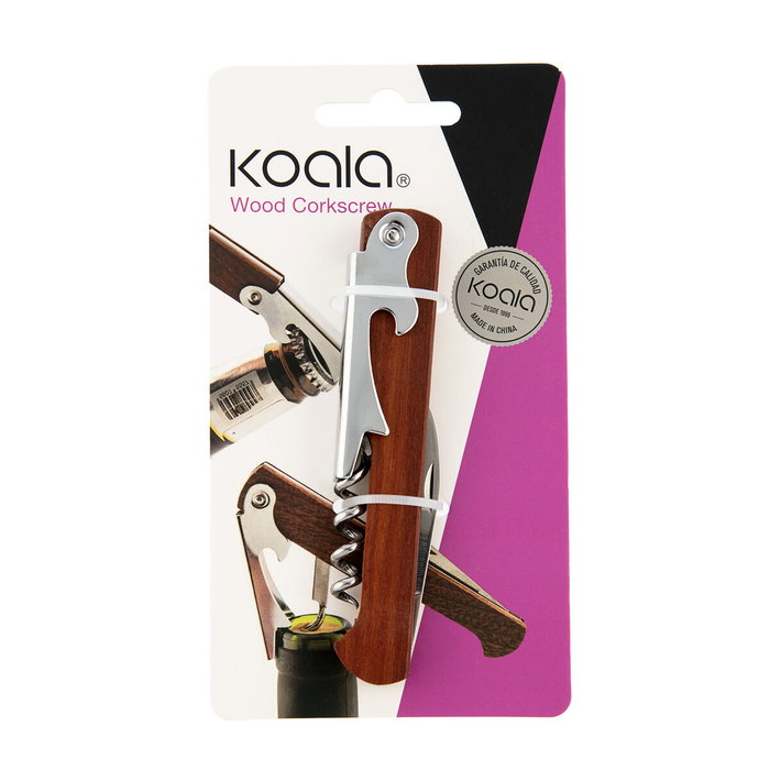 Koala Tire-bouchon Bois Naturel Acacia Basic 11x1,8x1,3 cm Koala Tire-bouchon Bois Naturel Acacia Basic 11x1,8x1,3 cm