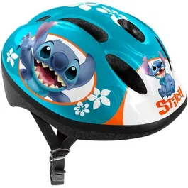 Disney Casque de Sport Stitch - Cycle, Roller, Skate, Taille S (Tour de Tête 53-56 cm Réglable), Aérations, Mousses de Confort Intérieur