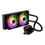 Cooler Master MasterLiquid Lite 240L Core ARGB, Refroidissement Liquide pour CPU, 2 Ventilateurs 120 mm ARGB, Noir, Référence MLW-D24M-A18PZ-R1