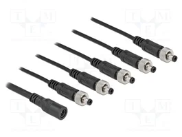 DELOCK Câble d'alimentation DC 5,5/2,1 mâle vers femelle 0,5m