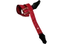 GETM Correa Guit/Bajo Aussie Gator Dragon Red - Sangle guitare basse en cuir synthétique rouge, ajustable jusqu'à 165 cm