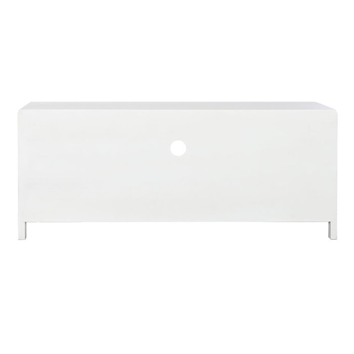 Meubles de télévision Home ESPRIT Blanc Verre Bois de paulownia 120 x 40 x 50 cm Meubles de télévision Home ESPRIT Blanc Verre Bois de paulownia 120 x 40 x 50 cm