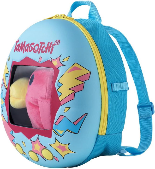 Bandai Tamagotchi Hashizotchi Mochila Officielle avec Peluche Évolutif, pour Enfants et Collectionneurs