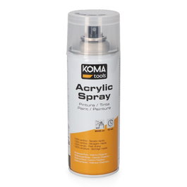 Koma Tools Vernis acrylique en spray transparent finition brillante 300 ml