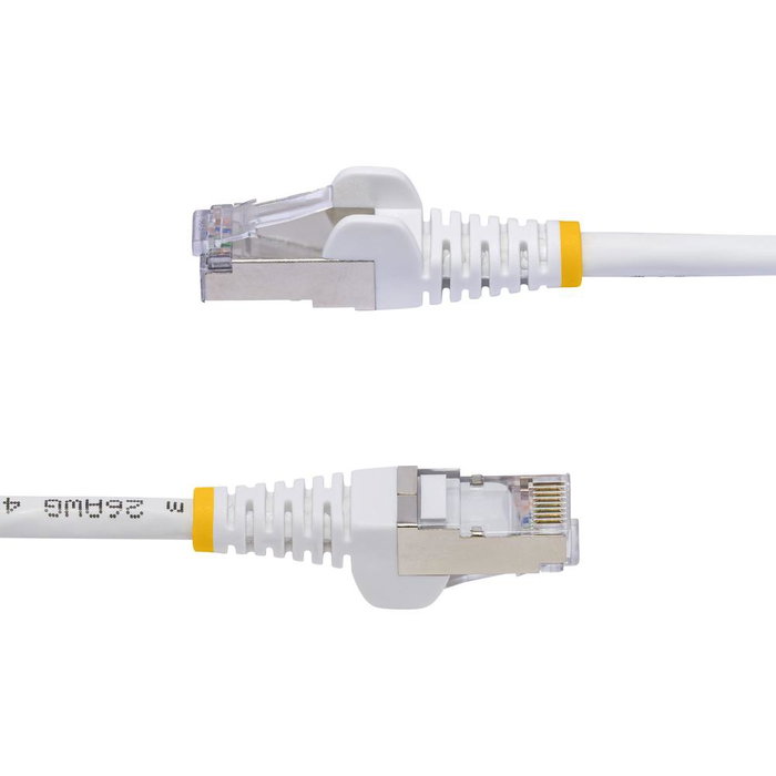 StarTech.com Câble Réseau Ethernet CAT8 1m Blanc LSZH S/FTP 40Gbps 2000MHz PoE++ Référence NLWH-1M-CAT8-PATCH StarTech.com Câble Réseau Ethernet CAT8 1m Blanc LSZH S/FTP 40Gbps 2000MHz PoE++ Référence NLWH-1M-CAT8-PATCH