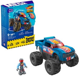 MEGA BLOKS Hot Wheels Monster Truck Race Ace HMM49 Mega Construx avec fonction de choc de capot