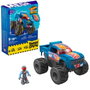 MEGA BLOKS - Hot Wheels Monster Truck Race Ace - Ensemble de construction avec fonction de crash et figurine conducteur - Hmm49 Mega Construx