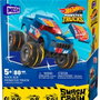 MEGA BLOKS - Hot Wheels Monster Truck Race Ace - Ensemble de construction avec fonction de crash et figurine conducteur - Hmm49 Mega Construx